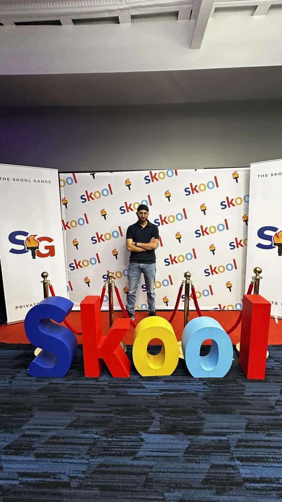 Anshjeet Singh at the Skool Games winners' event