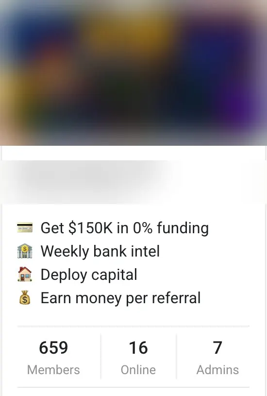 Paid Skool community card with 659 members, 16 online and 7 admins